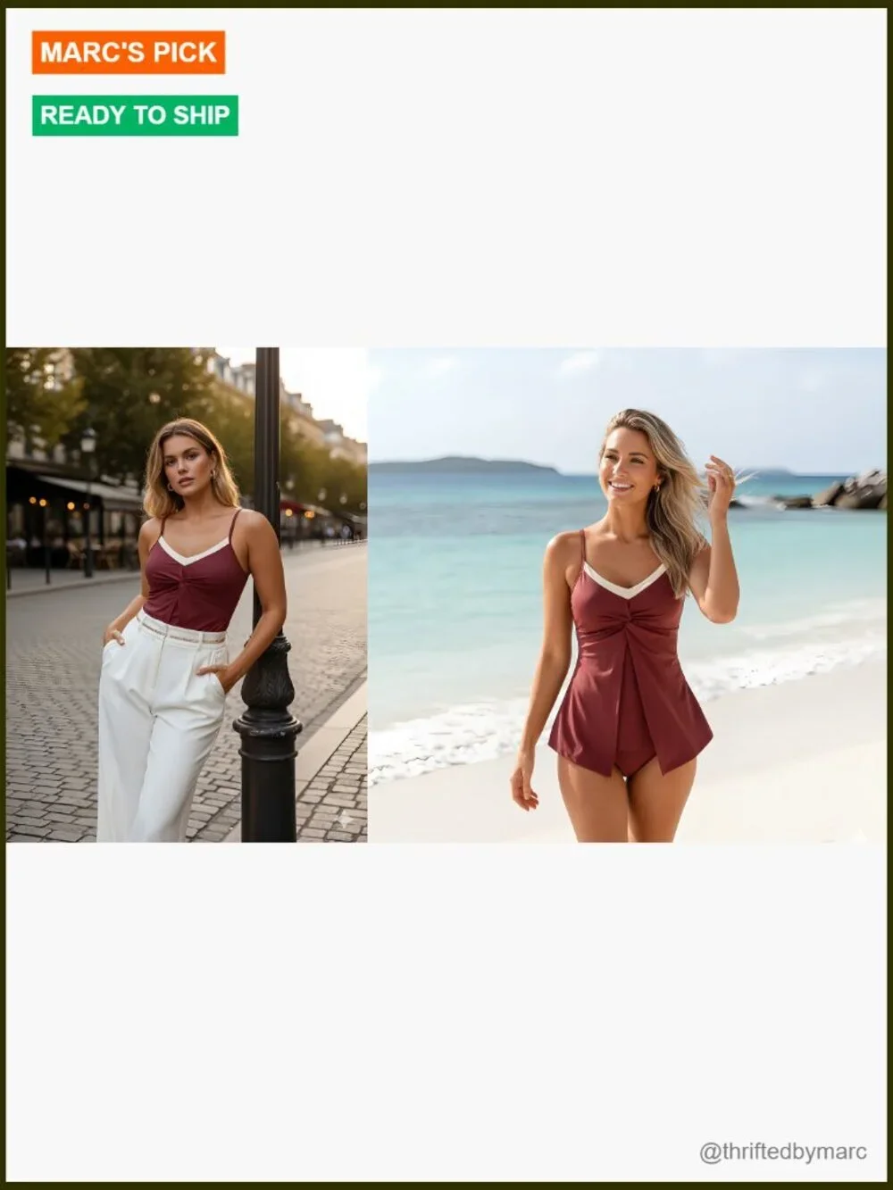 Tankini Swimsuit Tummy Control Twist Front V Neck Two Piece with Shorts